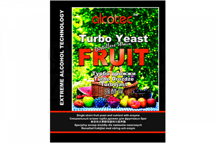 Спиртовые дрожжи Alcotec "Fruit Turbo", 60 г